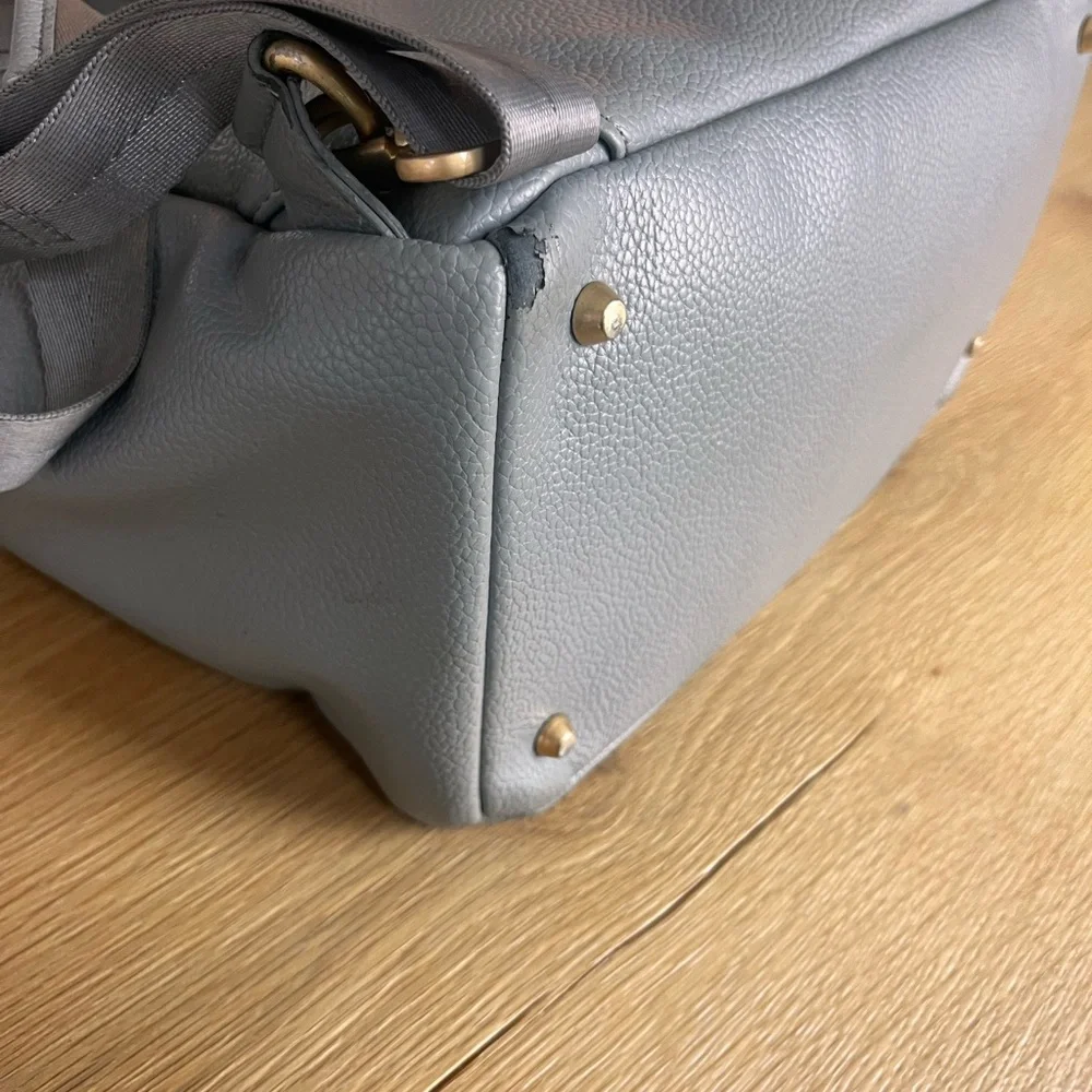 Freshly picked diaper bag backpack in stone